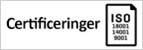 Se vores certificeringer
